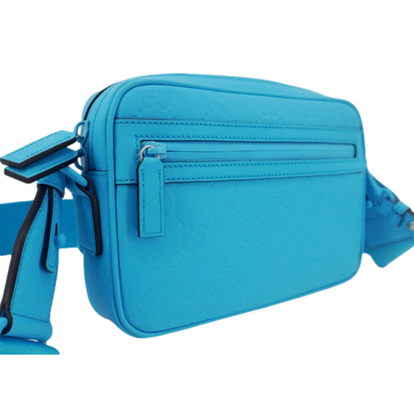 Gucci GG Rubber Effect Crossbody Bag in Blue in Blue, authentic new handbag, image 5