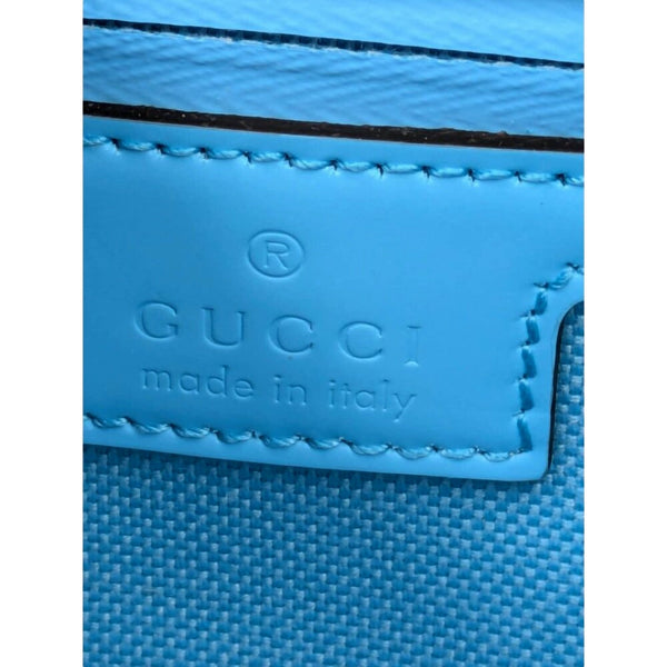 Gucci GG Rubber Effect Crossbody Bag in Blue in Blue, authentic new handbag, image 7