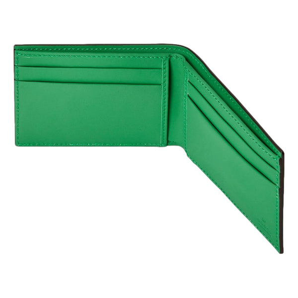 Gucci GG Leather Green Rubber Effect Bifold Wallet in Green, authentic new wallet, image 5