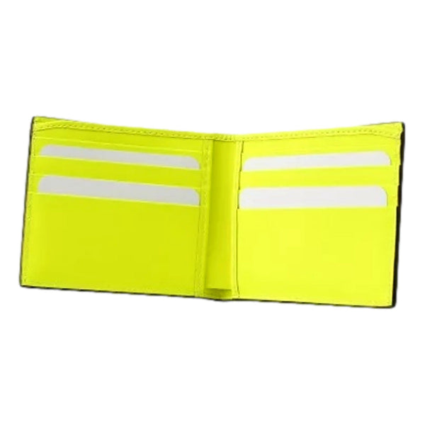 Gucci GG Leather Neon Yellow Rubber Effect Bifold Wallet in Yellow, authentic new wallet, image 4
