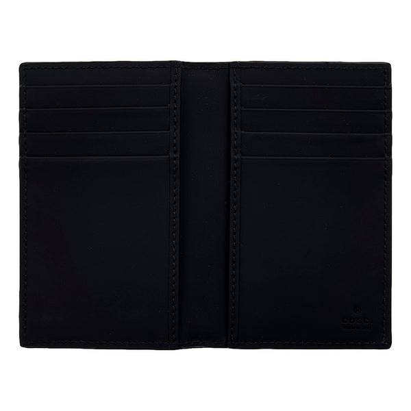 Gucci GG Rubber Effect Long Card Case Black Leather Wallet in Black, authentic new wallet, image 6