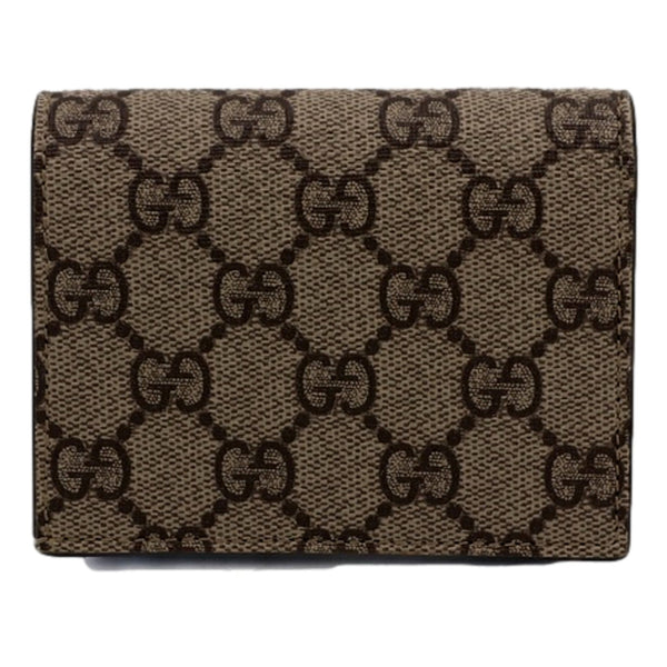 Gucci GG Marmont Canvas Leather Card Case Wallet Pink Blue in Beige, Pink, and Blue, authentic new wallet, image 2