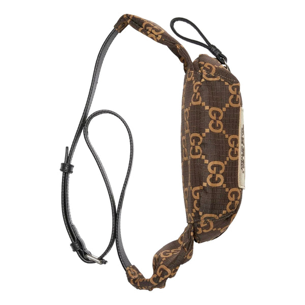 Gucci GG Ripstop Waist Bag Beige Brown Recycled Fabric Belt Bag in Beige and Brown, authentic new handbag, image 7