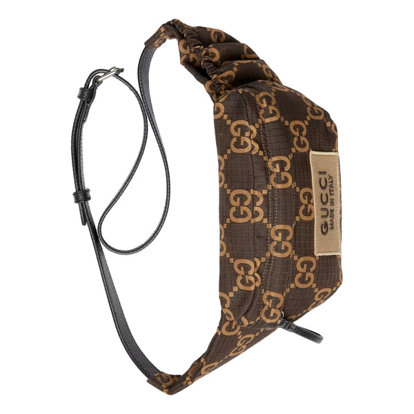 Gucci GG Ripstop Waist Bag Beige Brown Recycled Fabric Belt Bag in Beige and Brown, authentic new handbag, image 5
