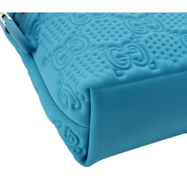 Gucci GG Scuba Pouch Small Clutch Bag Blue in Blue, authentic new handbag, image 3