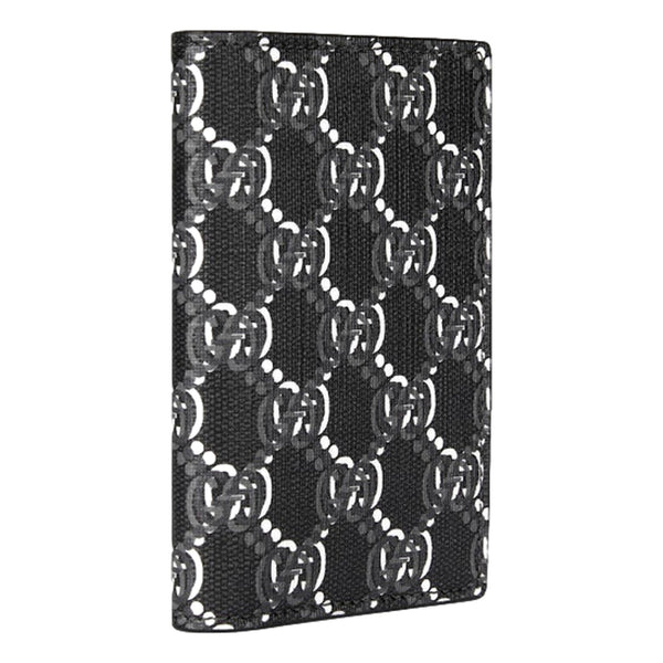 Gucci GG Shadow Black White Vertical Bifold Card Wallet in Black and White, authentic new wallet, image 2