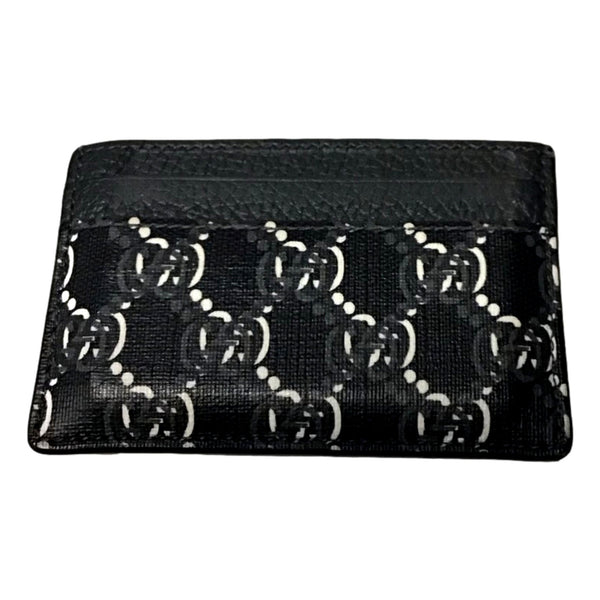 Gucci GG Shadow Black White Card Holder Wallet in Black / White, authentic new wallet, image 1