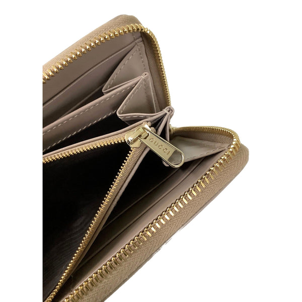 Gucci GG Shadow Continental Zip Around Wallet Beige Brown in Beige, authentic new wallet, image 6