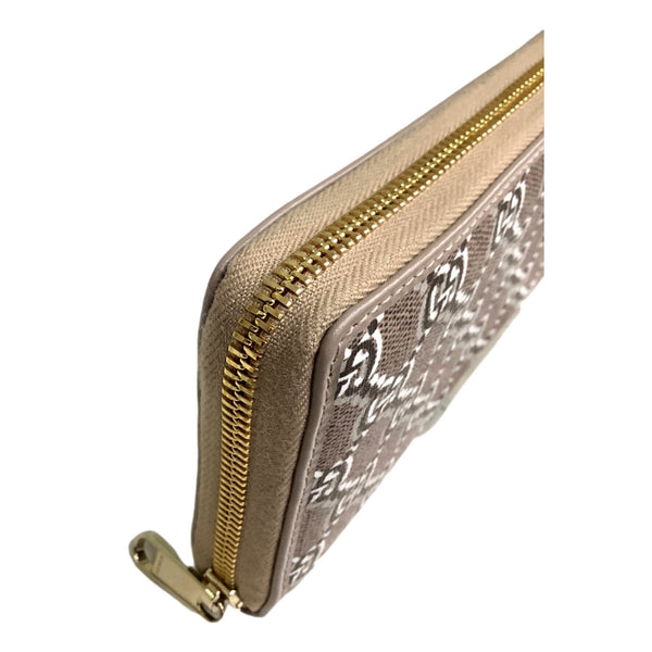 Gucci GG Shadow Continental Zip Around Wallet Beige Brown in Beige, authentic new wallet, image 4