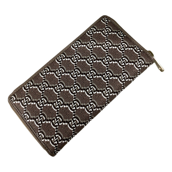 Gucci GG Shadow Continental Zip Around Wallet Beige Brown in Beige, authentic new wallet, image 2