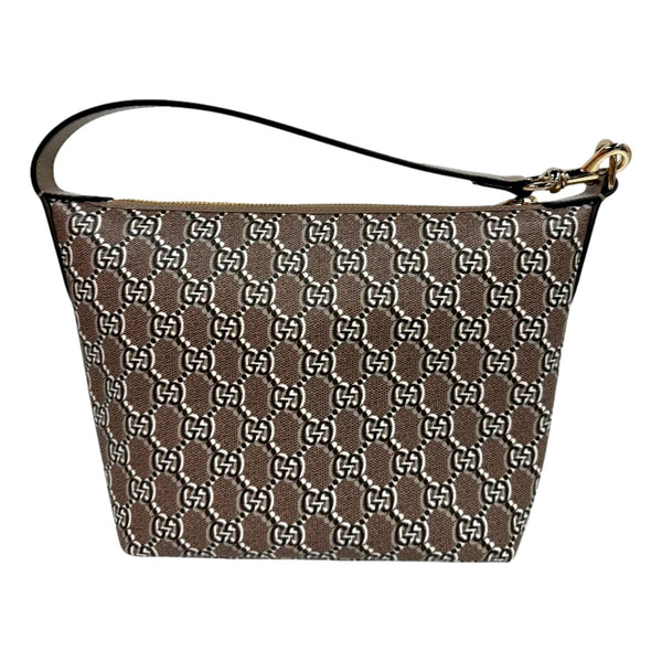 Gucci GG Shadow Monogram Canvas Beige Black Shoulder Bag in Beige, authentic new handbag, image 6