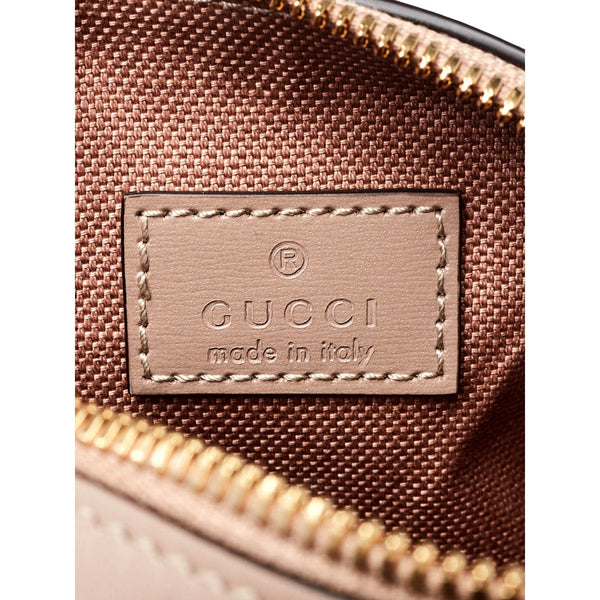 Gucci GG Shadow Monogram Canvas Leather Mini Bowler Bag Beige Black in Beige, authentic new handbag, image 6