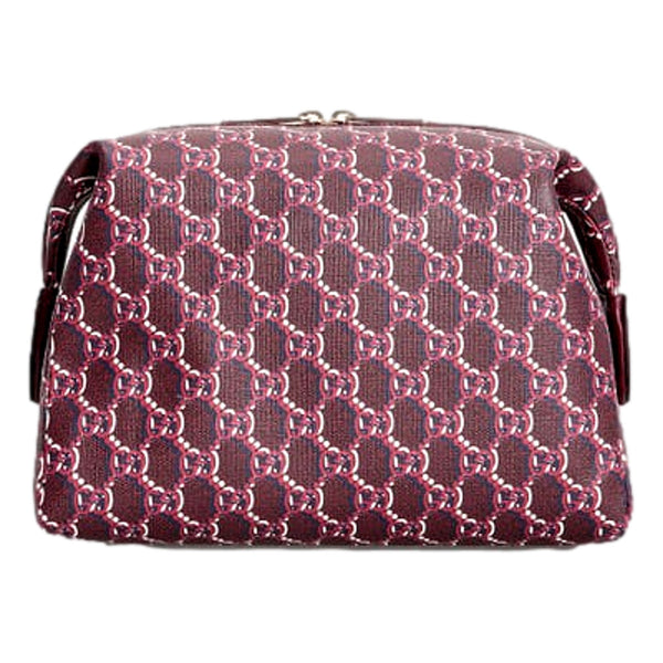 Gucci GG Shadow Travel Cosmetic Pouch Bag Bordeaux Red in Bordeaux Red, authentic new handbag, image 1
