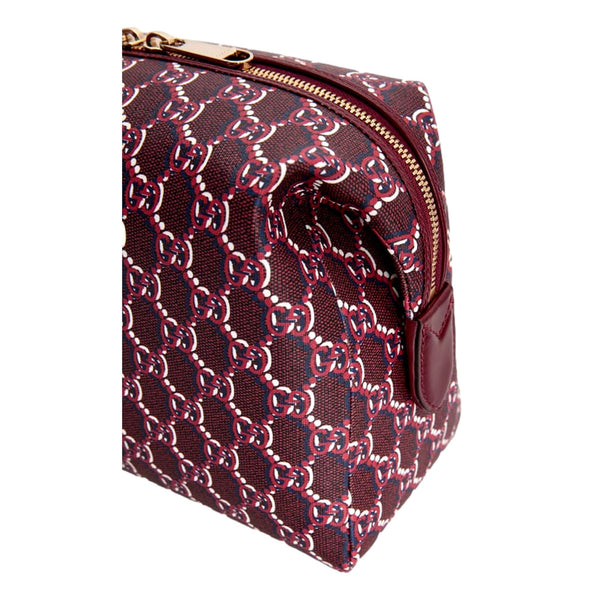 Gucci GG Shadow Travel Cosmetic Pouch Bag Bordeaux Red in Bordeaux Red, authentic new handbag, image 4