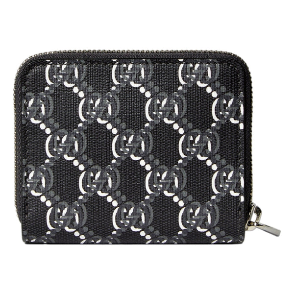 Gucci GG Shadow Black Canvas Zip Around Small Card Wallet in Black, authentic new wallet, image 3