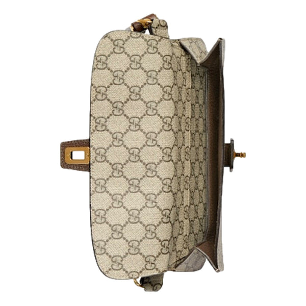 Gucci GG Supreme Blondie Belt Bag Brown Beige Canvas Size 95 in Brown and Beige, authentic new handbag, image 6