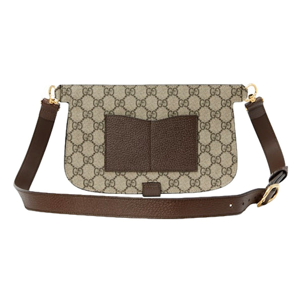 Gucci GG Supreme Blondie Belt Bag Brown Beige Canvas Size 95 in Brown and Beige, authentic new handbag, image 4