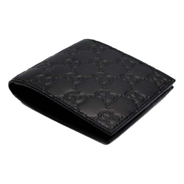 Gucci Guccissima Black Embossed Leather Bifold Wallet in Black, authentic new wallet, image 3