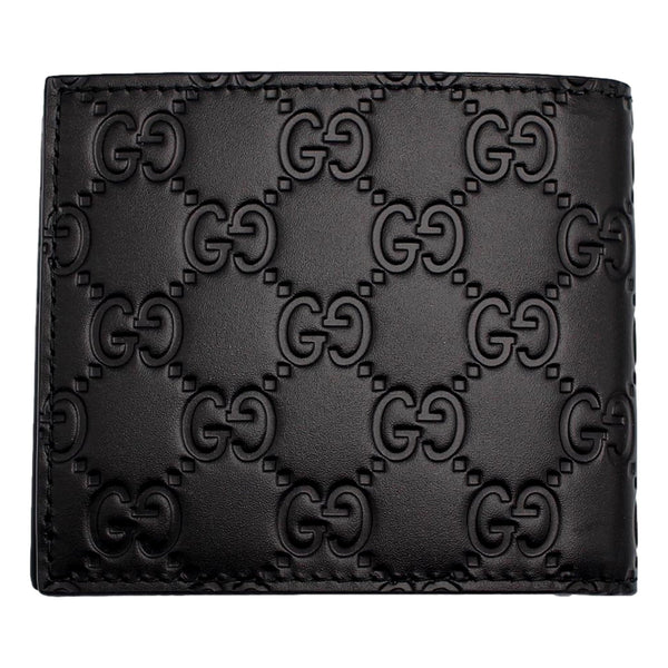 Gucci Guccissima Black Embossed Leather Bifold Wallet in Black, authentic new wallet, image 2