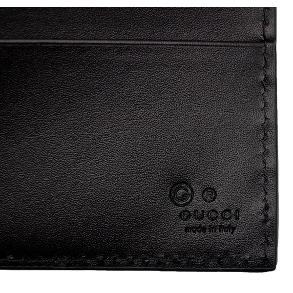 Gucci Guccissima Black Embossed Leather Bifold Wallet in Black, authentic new wallet, image 6