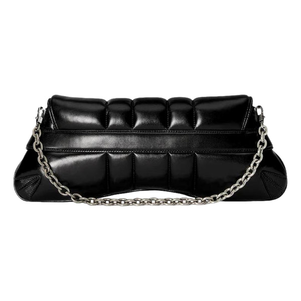 Gucci Horsebit Vertical Quilted Leather Medium Shoulder Bag Black in Black, authentic new handbag, image 5