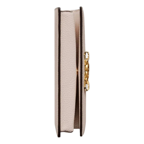 Gucci Interlocking GG Python Leather Bow Wallet on Chain Light Pink Gold Hardware – hardware detail 6
