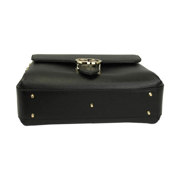 Gucci Interlocking G Black Calf Leather Chain Crossbody Bag in Black, authentic new handbag, image 12
