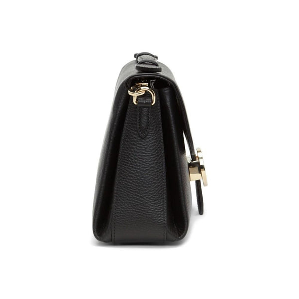 Gucci Interlocking G Black Calf Leather Chain Crossbody Bag in Black, authentic new handbag, image 7
