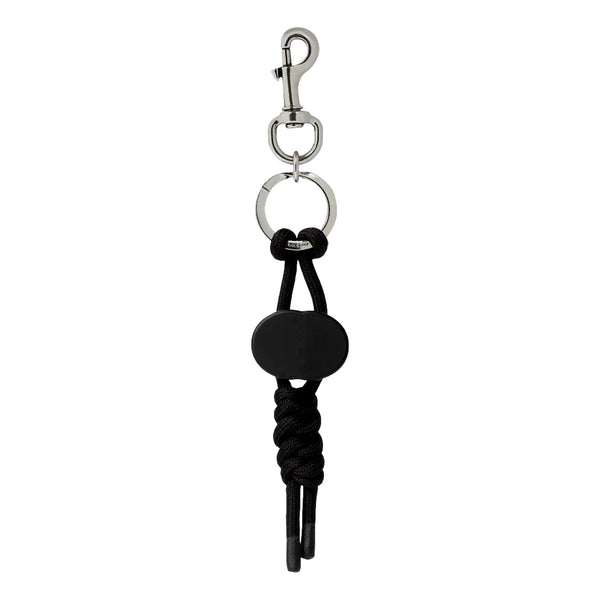 Gucci Interlocking G Rope Twist Keychain Charm in Black in Black, authentic new keychain, image 3