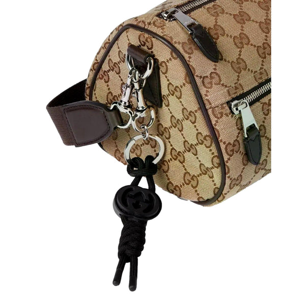 Gucci Interlocking G Rope Twist Keychain Charm in Black in Black, authentic new keychain, image 4