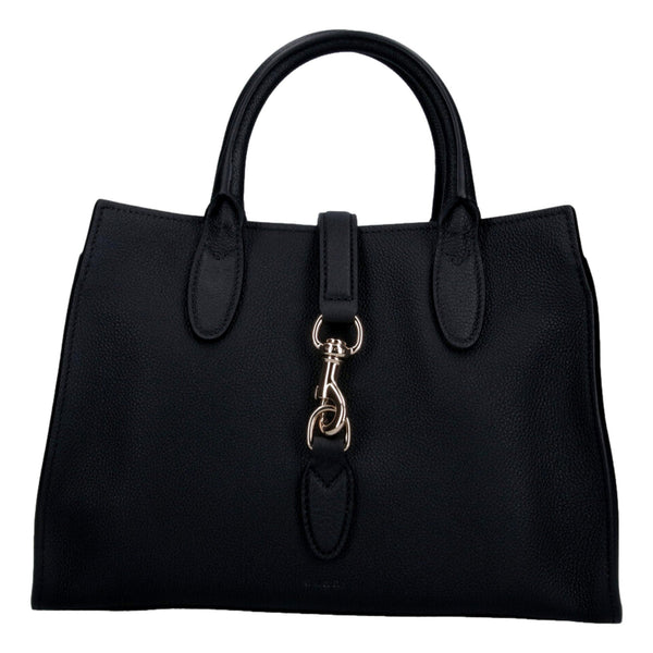 Gucci Jackie Medium Black Calfskin Leather Tote Bag in Black, authentic new handbag, image 1