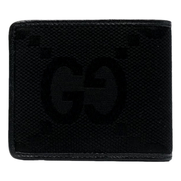 Gucci Jumbo GG Canvas Leather Black Bifold Wallet in Black, authentic new wallet, image 3