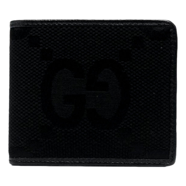 Gucci Jumbo GG Canvas Leather Black Bifold Wallet in Black, authentic new wallet, image 1