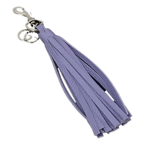 Gucci Lilac Purple Leather Tassel Keychain Charm — photo 1