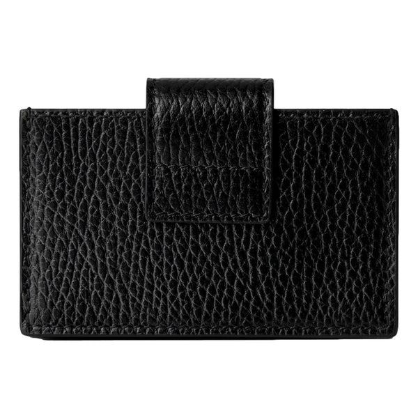 Gucci GG Marmont Leather Card Case Wallet with Gold Double G Snap Closure in Black, authentic new wallet, image 4
