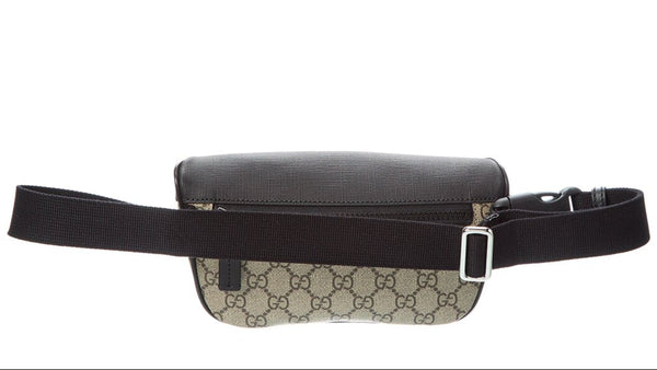 Gucci GG Supreme Canvas Belt Bag Beige Black Unisex Waist Bag in Beige and Black, authentic new handbag, image 7