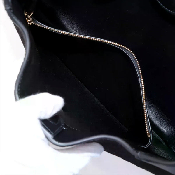 Gucci Micro GG B Medium Shoulder Bag Black Suede and Leather in Black, authentic new handbag, image 6