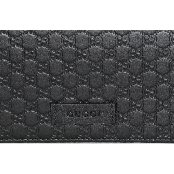 Gucci Microguccissima GG Logo Black Leather Wallet Crossbody Handbag in Black, authentic new handbag, image 5