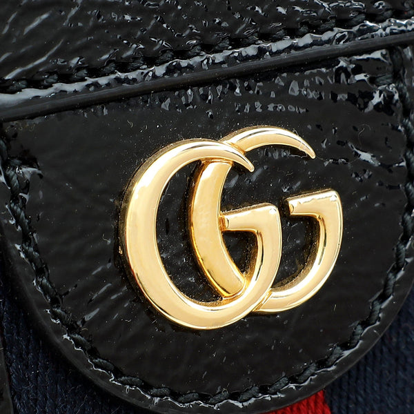Gucci Ophidia Bicolor Red Suede Black Leather Slip Handle Tote Bag in Red and Black, authentic pre-loved handbag, image 5