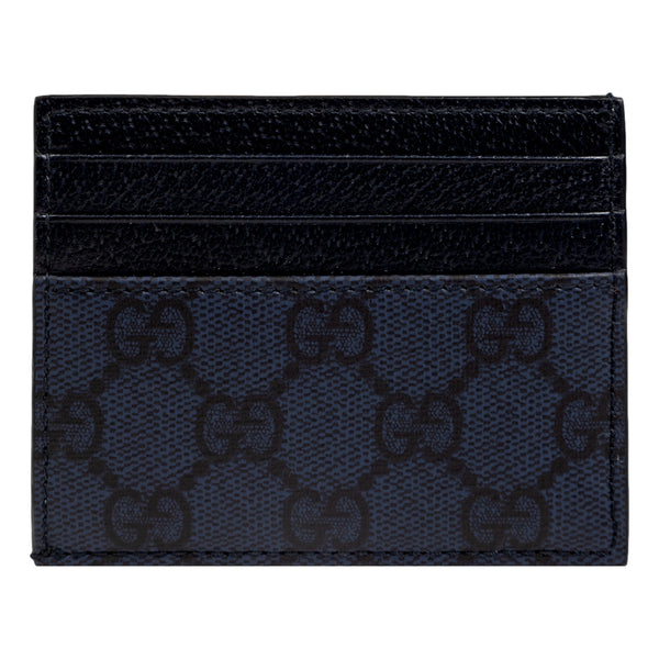 Gucci Ophidia GG Canvas Leather Navy Card Case Wallet in Navy, authentic new wallet, image 2