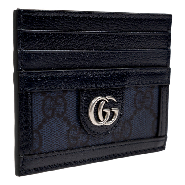 Gucci Ophidia GG Canvas Leather Navy Card Case Wallet — photo 3