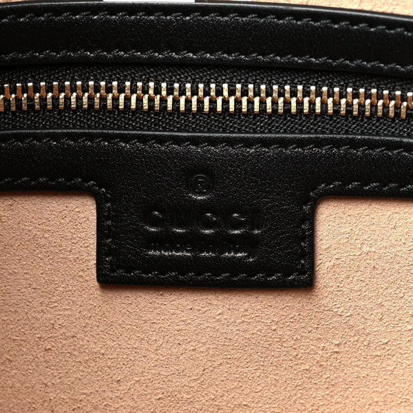 Gucci GG Supreme Monogram Canvas Medium Padlock Shoulder Bag Black in Black and beige, authentic new handbag, image 7