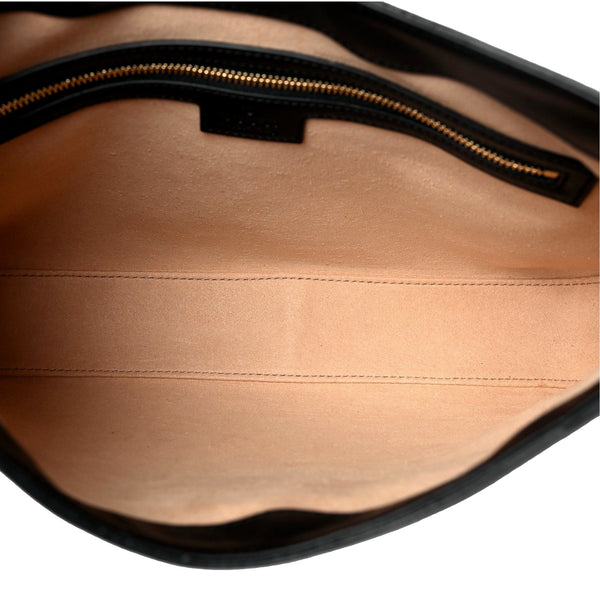 Gucci GG Supreme Monogram Canvas Medium Padlock Shoulder Bag Black in Black and beige, authentic new handbag, image 6
