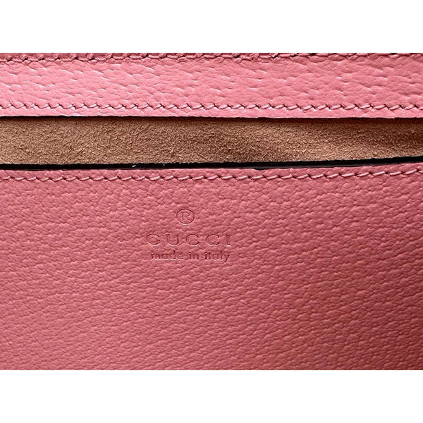 Gucci Padlock Small Handbag Pink GG Supreme Canvas Chain Shoulder Bag in Pink, authentic new handbag, image 14