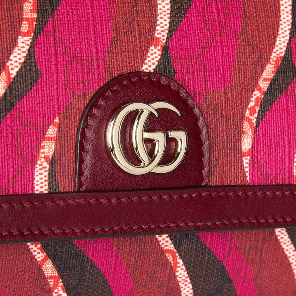 Gucci Printed Red Snake Mini Supreme Crossbody Bag in Red, authentic new handbag, image 7