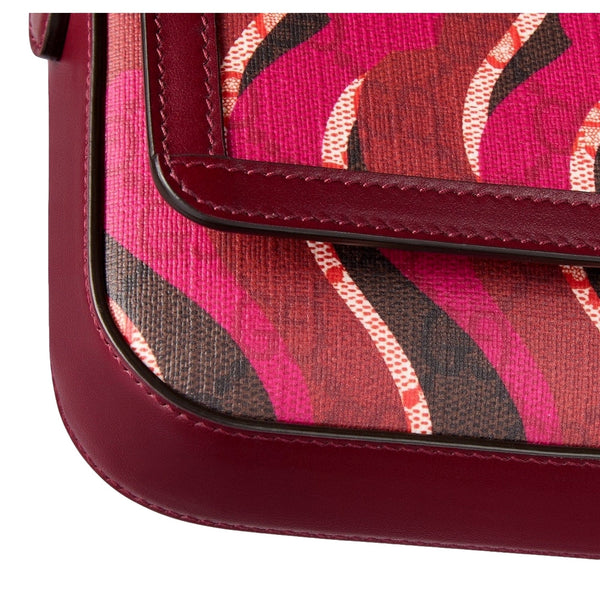 Gucci Printed Red Snake Mini Supreme Crossbody Bag in Red, authentic new handbag, image 6