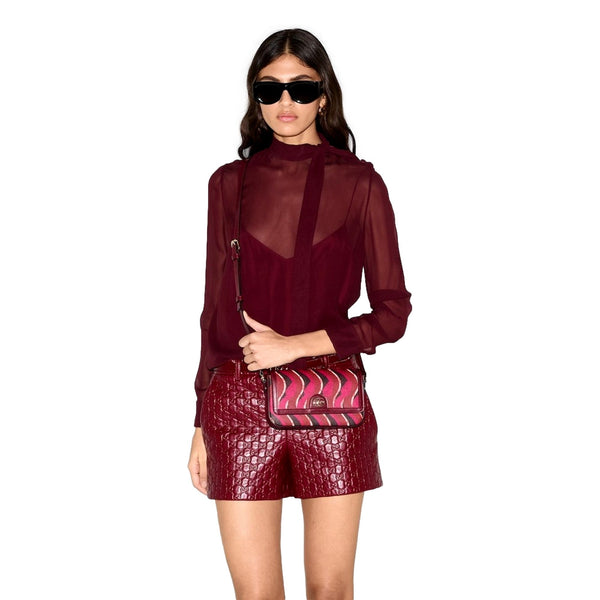 Gucci Printed Red Snake Mini Supreme Crossbody Bag in Red, authentic new handbag, image 8
