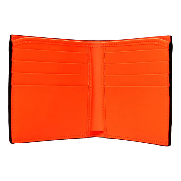 Gucci GG Rubber Effect Neon Orange Guccissima Leather Bifold Wallet in Neon Orange, authentic new wallet, image 3