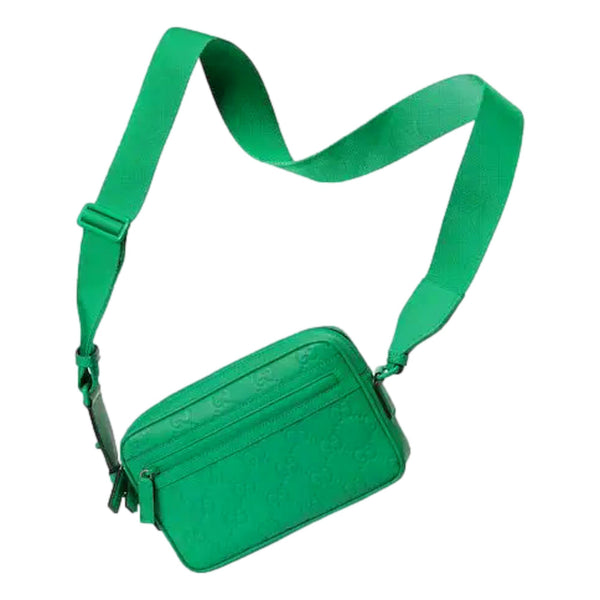 Gucci GG Rubber Effect Crossbody Bag in Green in Green, authentic new handbag, image 4