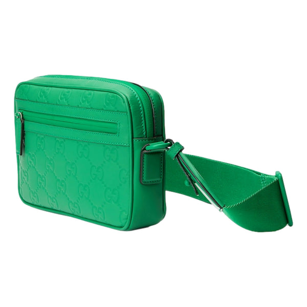 Gucci GG Rubber Effect Crossbody Bag in Green in Green, authentic new handbag, image 2